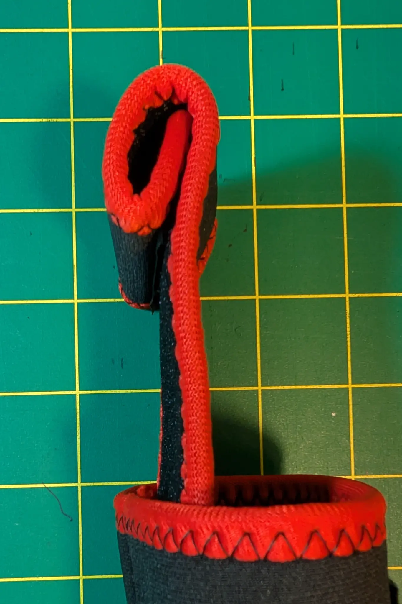 ShadeShark final folded configuration showing compact travel setup